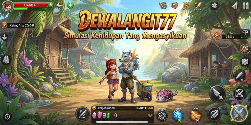 Tampilan gameplay DEWALANGIT77 yang menarik dan interaktif.