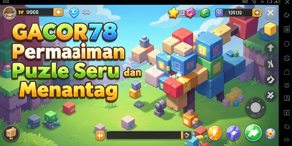 Tangkapan layar menunjukkan gameplay menantang GACOR78.