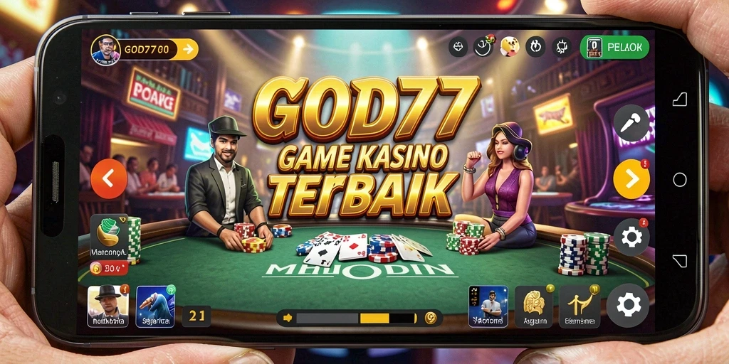 Tampilan menarik dari gameplay Kasino di GOD77 dengan berbagai permainan seru.