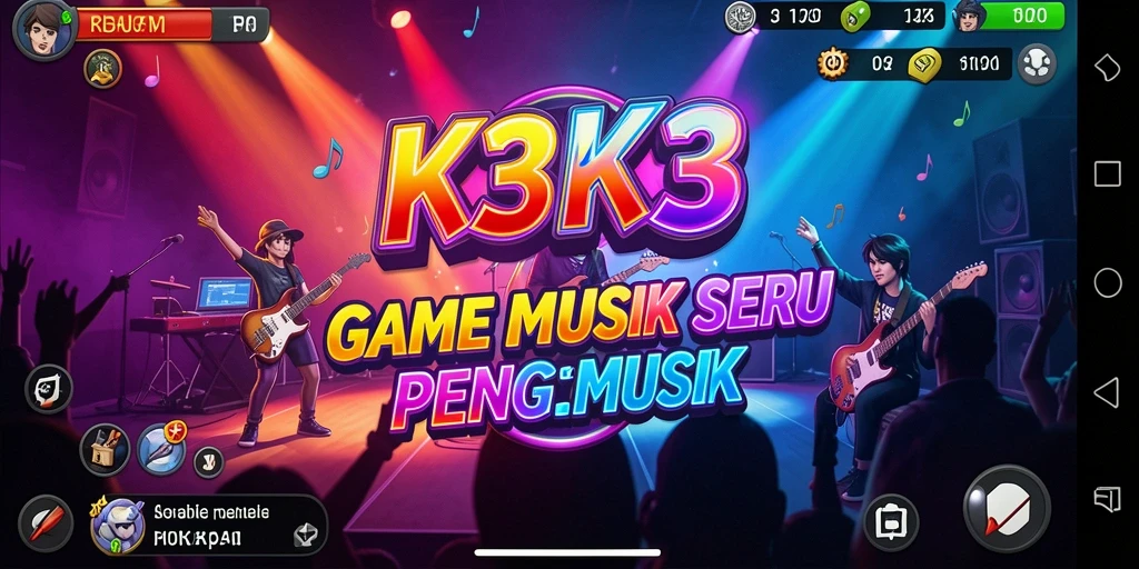 Tampilan gameplay K3K3 yang seru dan interaktif.