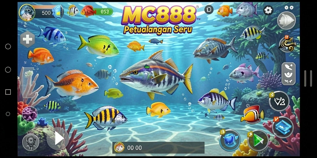 Gameplay seru MC888 dengan aksi menembak ikan.