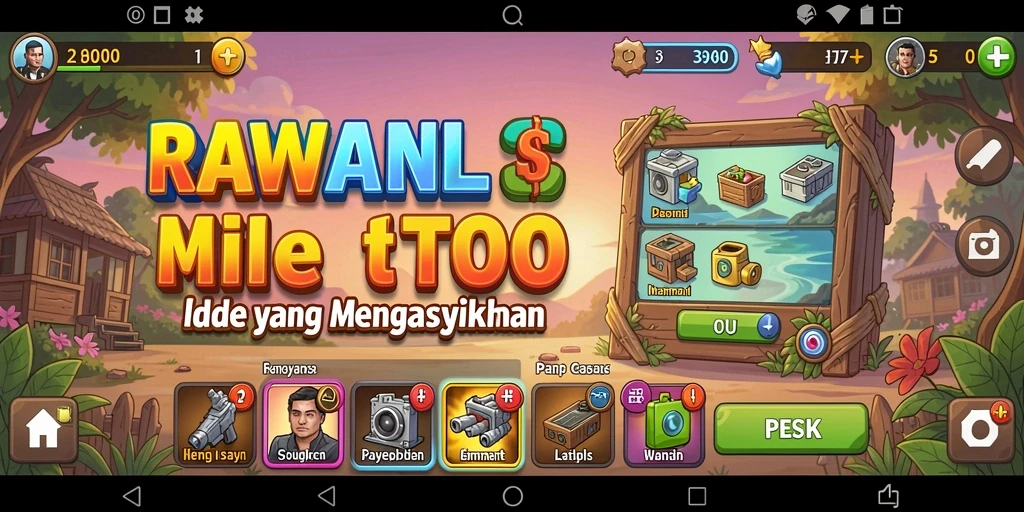 Tampilan gameplay yang menarik dan antarmuka intuitif pada RAWONTOTO.