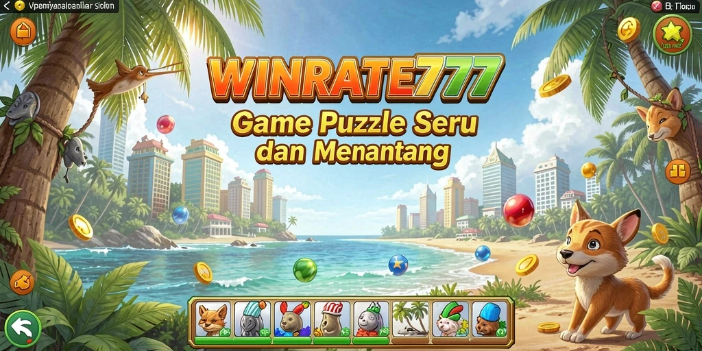 Tangkapan layar gameplay WINRATE777 menampilkan tingkat tantangan Puzzle yang menarik.